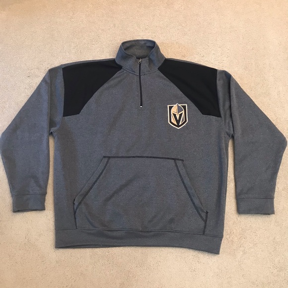Majestic Other - Majestic NHL Vegas Golden Knights Hockey Sweatshirt Sweater Mens 2XL Quarter Zip